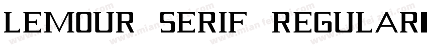 Lemour Serif Regular字体转换